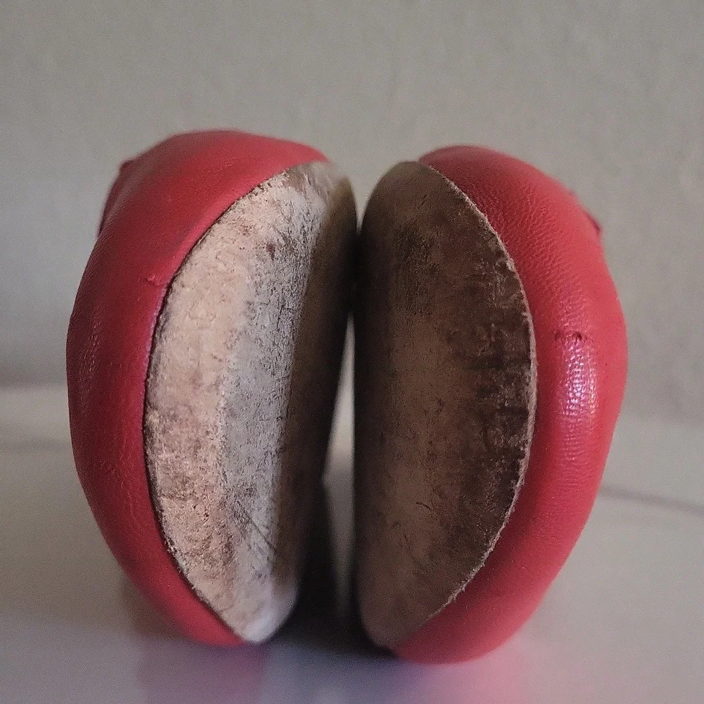 CHLOE Lauren Salmon Scalloped Ballerina Leather slippers Flat Shoes
